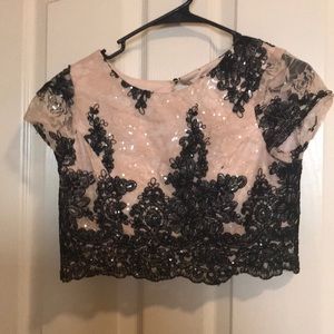 2 piece formal dress top